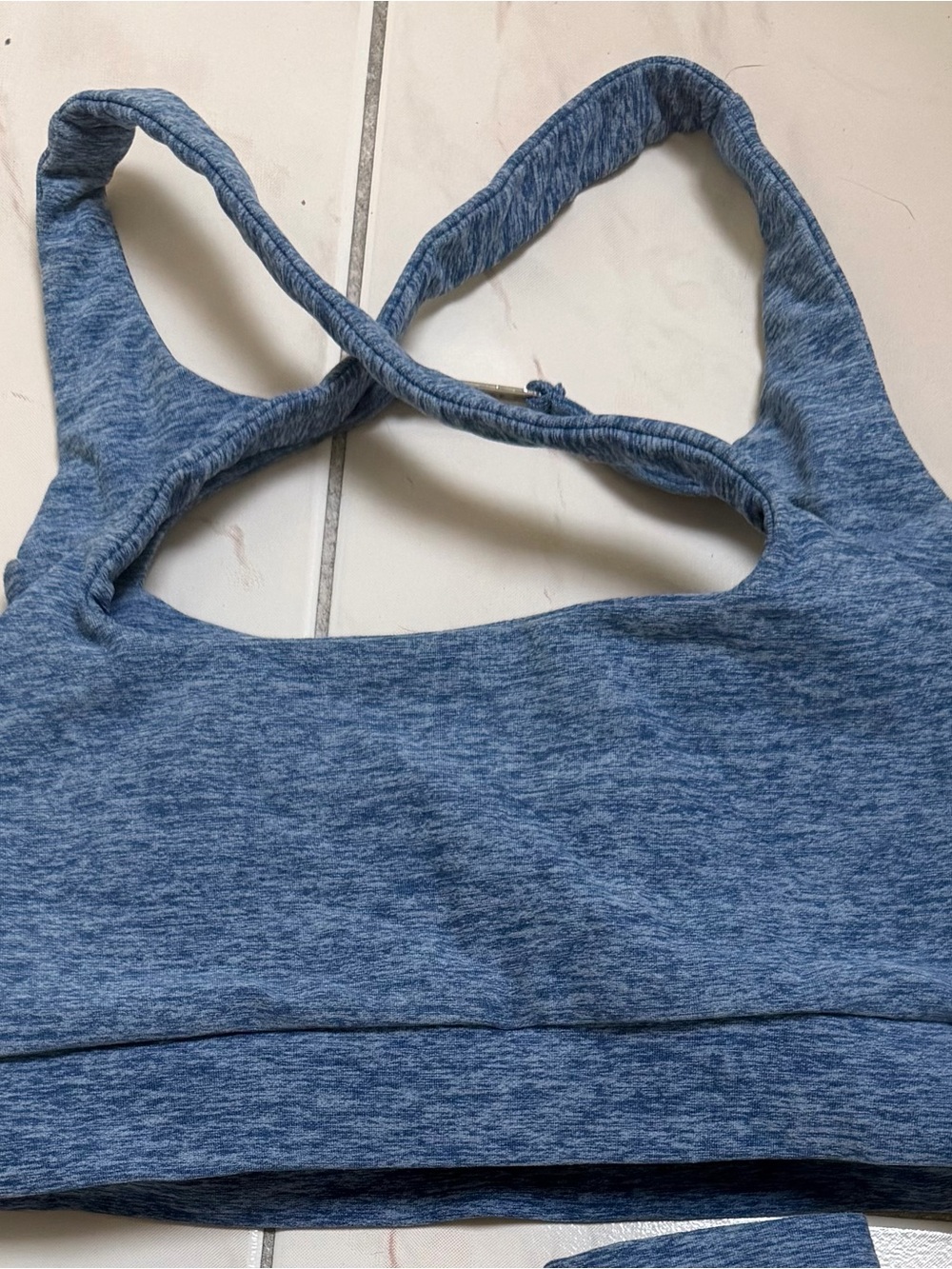 Bombshell Sportswear Heathered Blue Sports Bra S